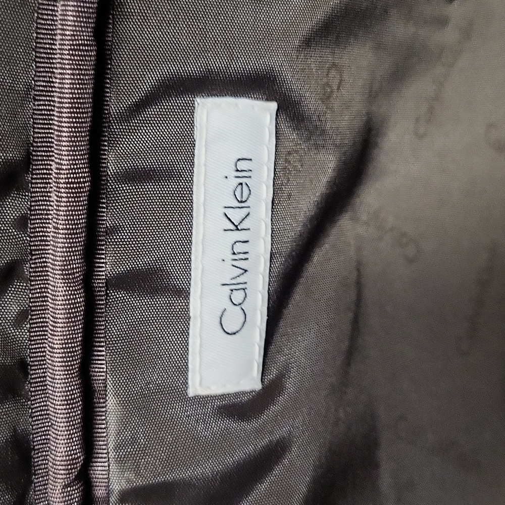 Calvin Klein Dark Brown Monogram Briefcase - Picture 8 of 9